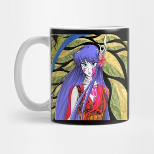 the saint athena goddess in mayan cloth ecopop Mug